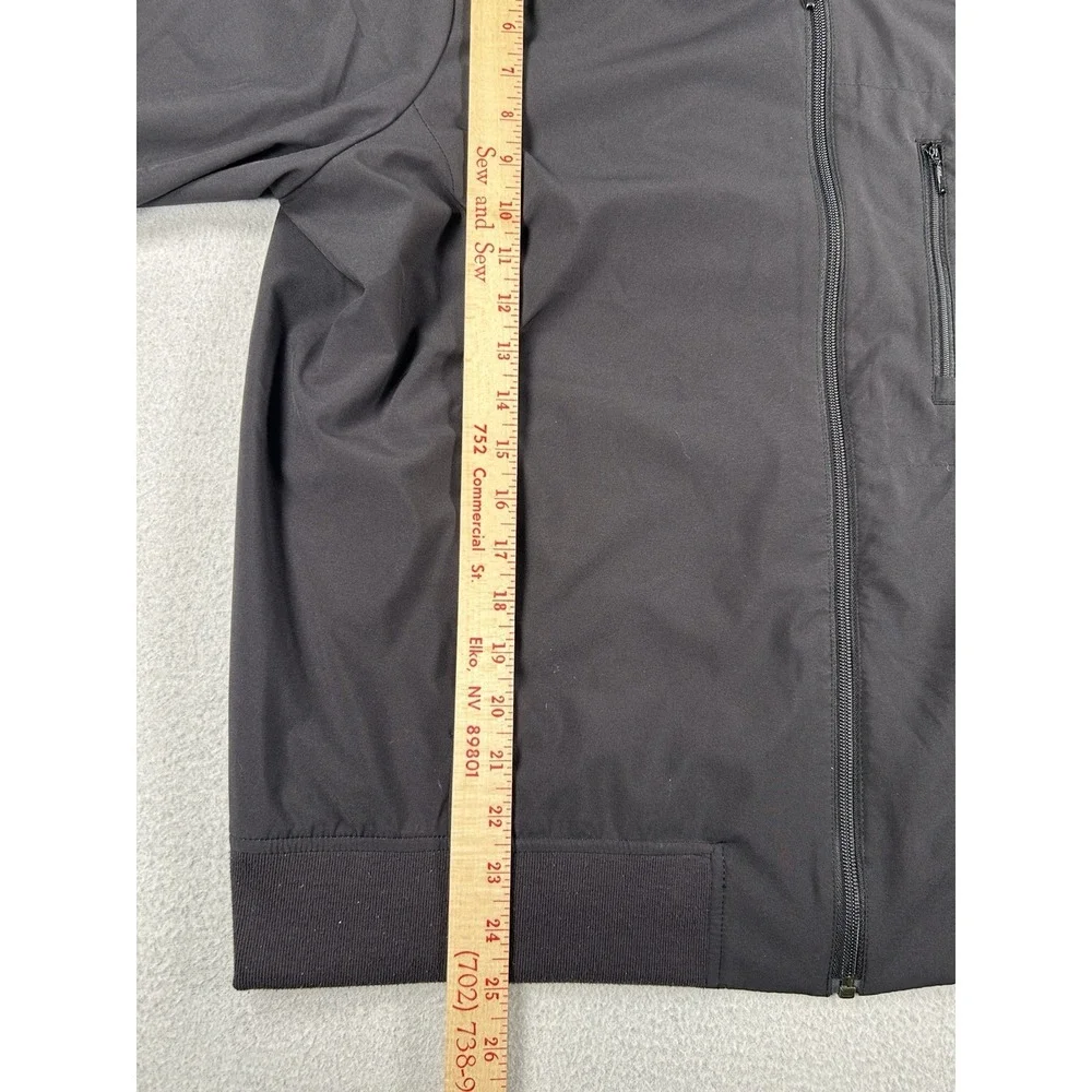 Banana Republic Mens Black Zip up Bomber Jacket XL Preppy Fall